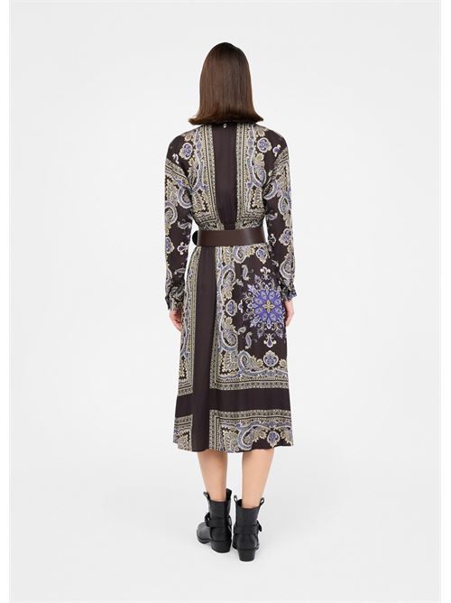 Vestito midi con cintura Liu Jo | MF5394TS117.P9141